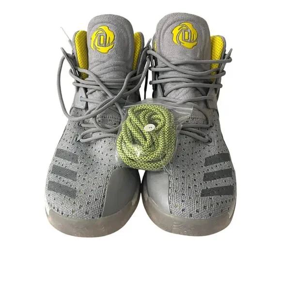 Size 11.5 - adidas Sneakersnstuff x D Rose 7 Primeknit Onix Yellow White